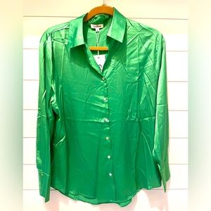 Satin Long Sleeve Blouse